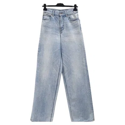 Pre-owned Celine Blue Wide Leg Jeans Sz.26