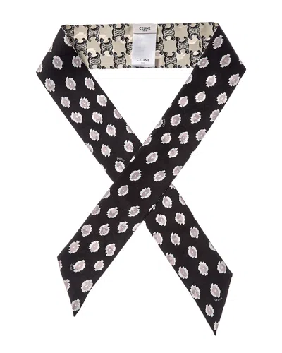 Celine Bobo Silk Scarf In Multi