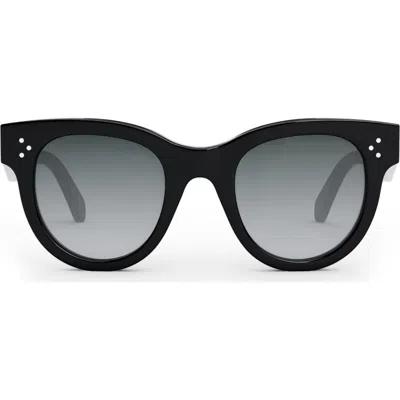 Celine Bold 3 Dots 48mm Square Sunglasses In Black