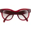 Celine Bold 3 Dots 48mm Square Sunglasses In Burgundy