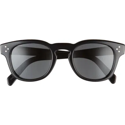 Celine Bold 3 Dots 49mm Square Sunglasses In Black