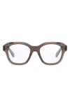 Celine Bold 3 Dots 50mm Butterfly Optical Glasses In Dark Brown/other