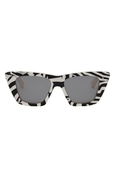 Celine Bold 3 Dots 51mm Cat Eye Sunglasses In Nero