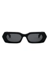 Celine Bold 3 Dots 51mm Rectangular Sunglasses