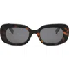 Celine Bold 3 Dots 51mm Rectangular Sunglasses In Brown