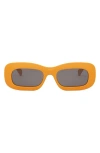 Celine Bold 3 Dots 51mm Rectangular Sunglasses In Arancione