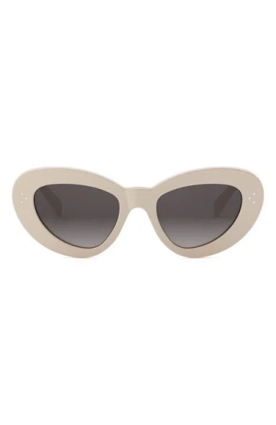 CELINE CELINE BOLD 3 DOTS 52MM CAT EYE SUNGLASSES