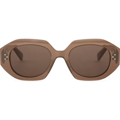 CELINE CELINE BOLD 3 DOTS 52MM GEOMETRIC SUNGLASSES