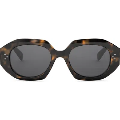 CELINE CELINE BOLD 3 DOTS 52MM GEOMETRIC SUNGLASSES