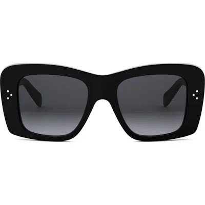 CELINE CELINE BOLD 3 DOTS 53MM GEOMETRIC SUNGLASSES