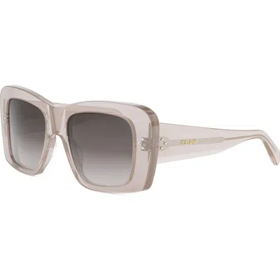Celine Bold 3 Dots 53mm Geometric Sunglasses