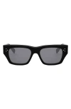 Celine Bold 3 Dots 53mm Geometric Sunglasses In Black