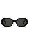 Celine Bold 3 Dots In Shiny Black/smoke
