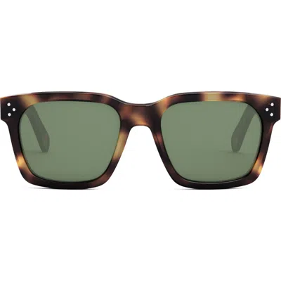 Celine Bold 3 Dots 54mm Geometric Sunglasses In Brown