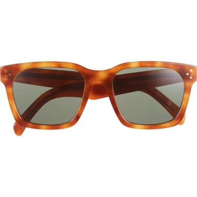 Celine Bold 3 Dots 54mm Geometric Sunglasses In Brown