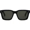 Celine Bold 3 Dots 54mm Geometric Sunglasses In Shiny Black/smoke