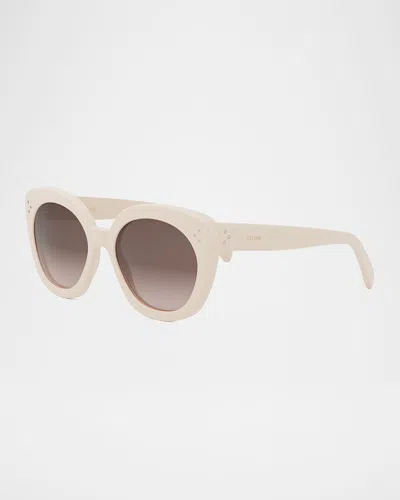 CELINE BOLD 3 DOTS ACETATE BUTTERFLY SUNGLASSES