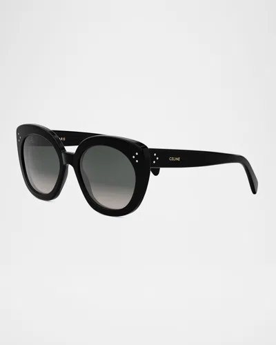 CELINE BOLD 3 DOTS ACETATE BUTTERFLY SUNGLASSES
