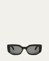 Celine Butterfly 54mm Sunglasses In Shiny Black/smoke