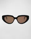Celine Bold 3 Dots Acetate Cat-eye Sunglasses In Black