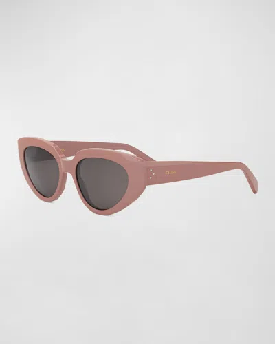 Celine Bold 3 Dots Acetate Cat-eye Sunglasses In Brown