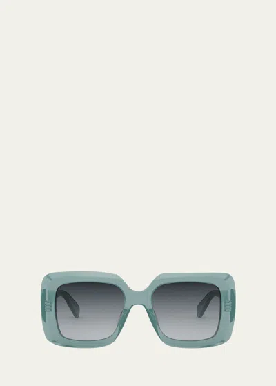 CELINE BOLD 3 DOTS ACETATE SQUARE SUNGLASSES