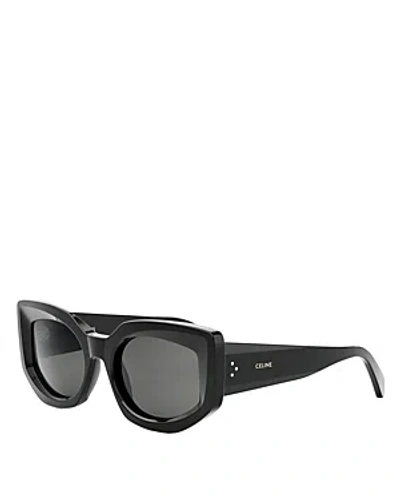Celine Bold 3 Dots Butterfly Sunglasses, 54mm In Black