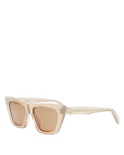 Celine Bold 3 Dots Geometric Sunglasses, 51mm In Brown