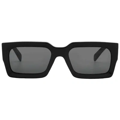Pre-owned Celine Bold 3 Dots Grey Rectangular Ladies Sunglasses Cl40280u 01a 54 In Gray