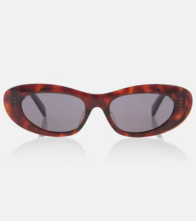 Celine Bold 3 Dots Oval Sunglasses In Multi