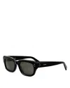Celine Bold 3 Dots Rectangular Sunglasses, 54mm In Black/gray Solid