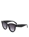Celine Tortoiseshell Acetate Cat-eye Sunglasses In Black/gray Gradient