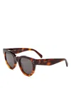 Celine Bold 3 Dots Round Sunglasses, 48mm In Havana/gray Solid