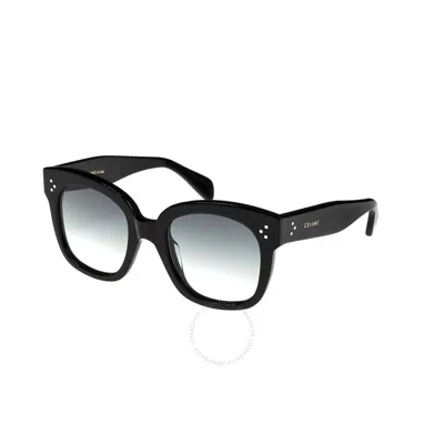 Celine Bold 3 Dots Smoke Gradient Butterfly Ladies Sunglasses Cl4002un 01b 54 In Black