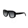 Celine Bold 3 Dots Smoke Gradient Butterfly Ladies Sunglasses Cl40299u 01b 55 In Shiny Black Gradient Smoke