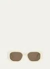 CELINE BOLD 3 DOTS SQUARE ACETATE SUNGLASSES