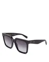 Celine Square Frame Sunglasses In Black