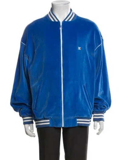 Pre-owned Celine Bomber Jacket In Blue