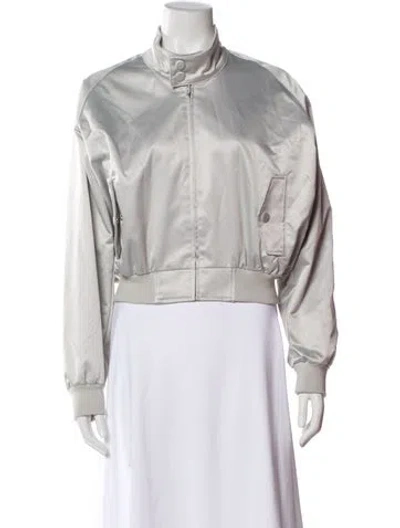 Pre-owned Celine Bomber Jacket In Gray