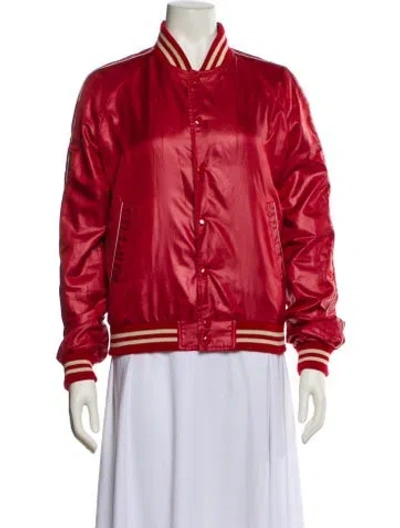 Pre-owned Celine Bomber Jacket In Red