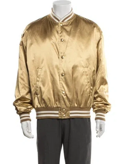 Pre-owned Celine Bomber Jacket W/ Tags In Gold/metallic