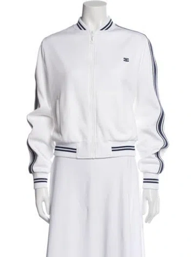 Pre-owned Celine Bomber Jacket W/ Tags In White