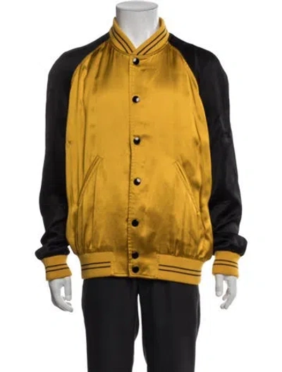 Pre-owned Celine Bomber Jacket In Yellow