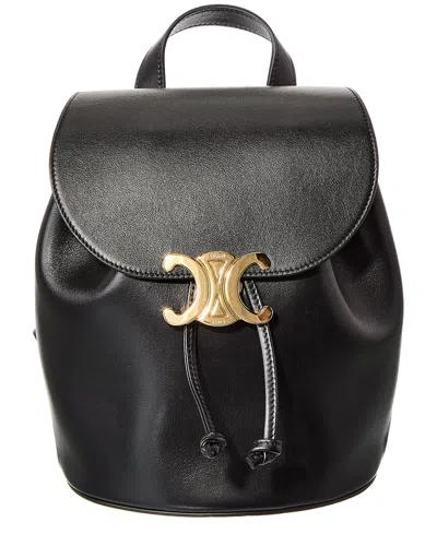 Celine Bonnie Leather Backpack In Black