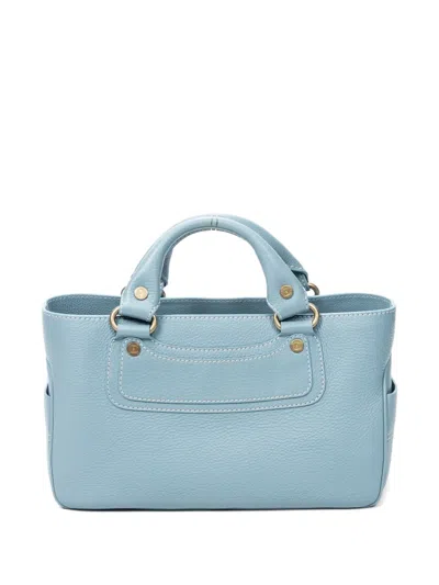 Pre-owned Celine Boogie Bag Leather Tote Bag In Blue