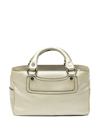 Pre-owned Celine Boogie Bag Leather Tote Bag In Gold