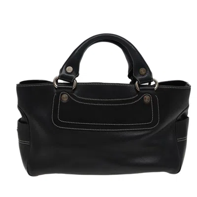 Pre-owned Celine Boogie Leather Handbag () In Black