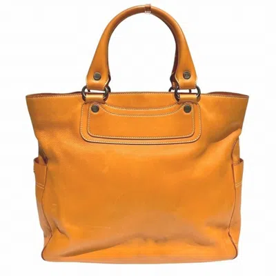 Pre-owned Celine Boogie Orange Leather Handbag Tote Bag ()