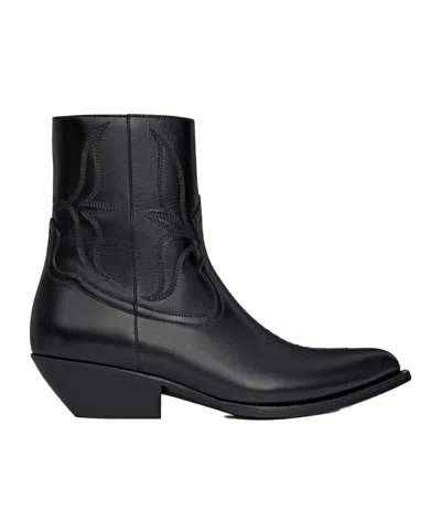 Celine Boot Leon In Shiny Calfskin In Multi