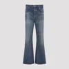 Celine Flared Leg Five-pocket Denim Trousers In Blue